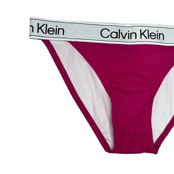 Calvin Klein Swim Bottoms Women's Size Small Logo Waistband Bikini - Picture 3 of 8